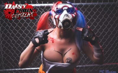 Sexy Borderlands Psycho Cosplay with Quotes