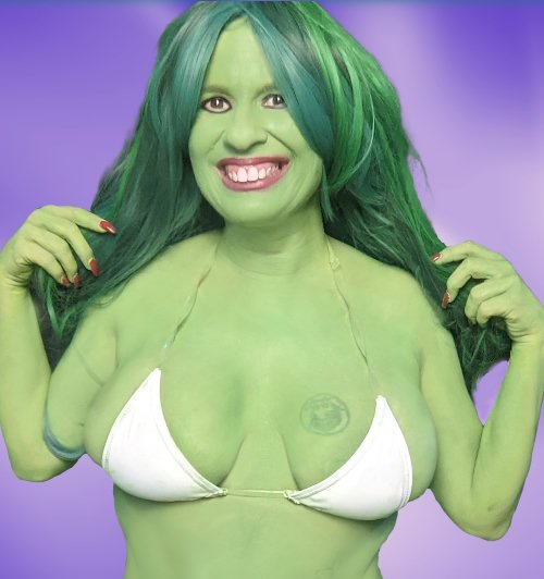 Sexy She-Hulk Bodypaint Cosplay #6 by Daisy Chain Cosplay