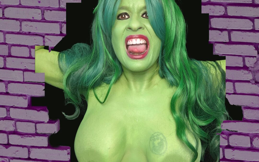 Sexy She-Hulk Bodypaint Cosplay